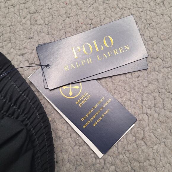 Polo Ralph Lauren Pants Youth Large 14-16 Black Elastic Waist Stretch Drawstring - Picture 6 of 8